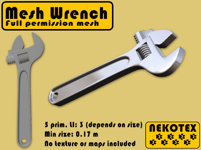 Full Perm Mesh Wrench for creators