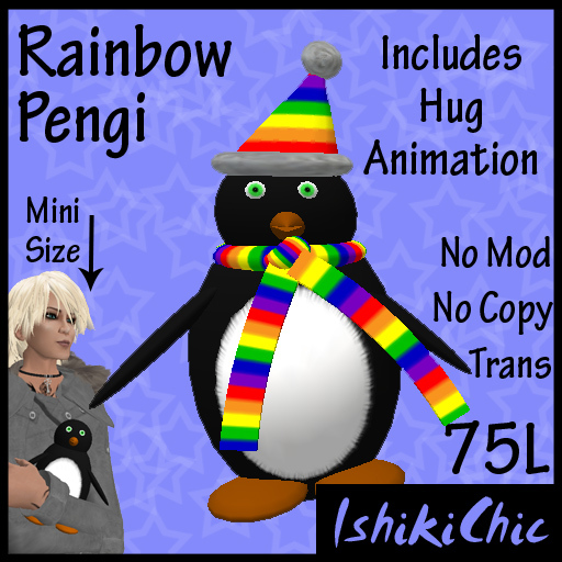 >IC< Rainbow Pengi - mini