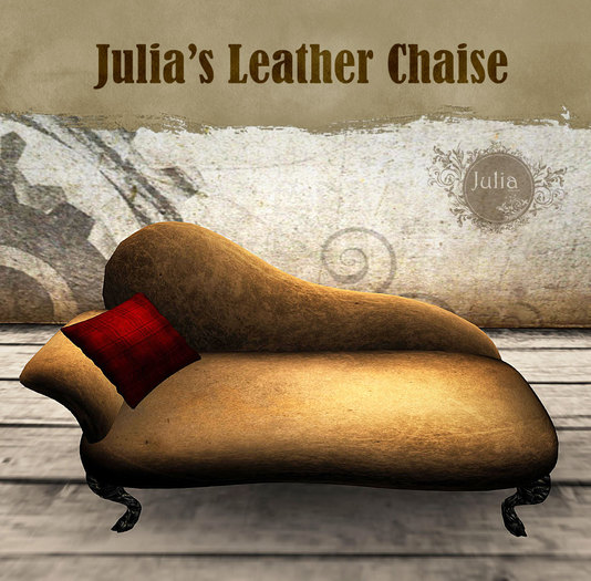 Victorian Leather Chaise
