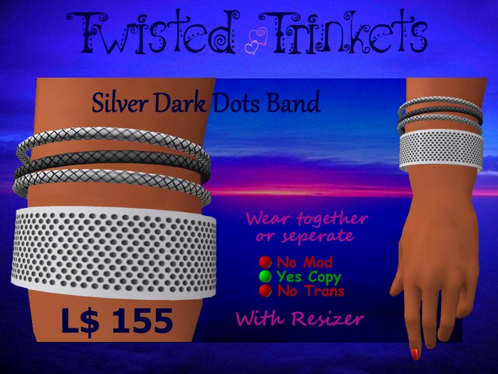 Silver Dark Bangle