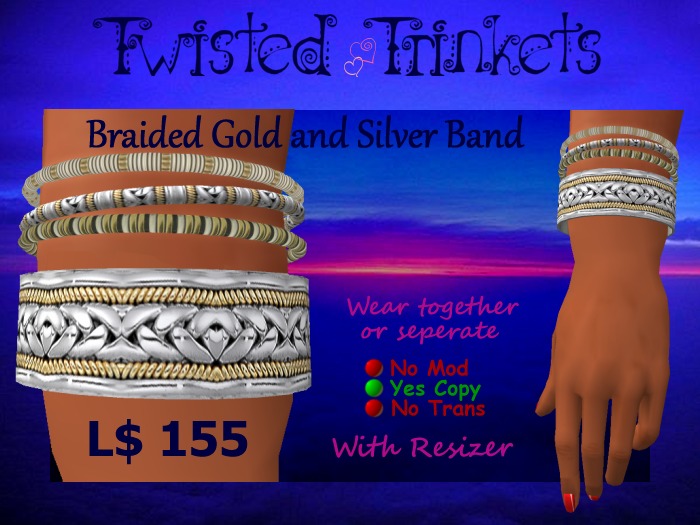 Braided Gold and Silver
