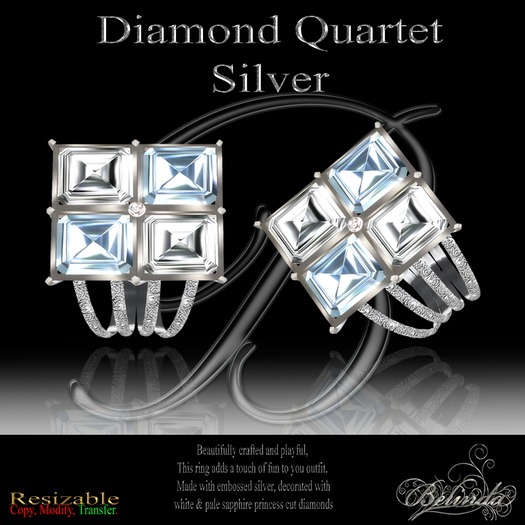 Quartet Diamond - Silver - (Gift Box)
