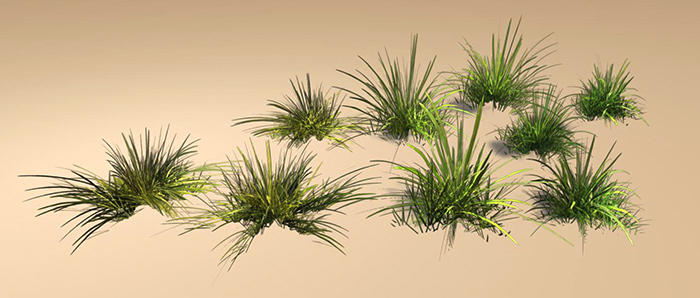 1 prim grass clumps CMT Full boxed