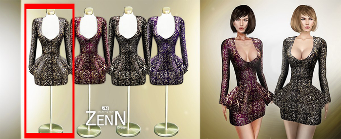 [INMONSTER] [MESH] ZENN DRESS BROWN