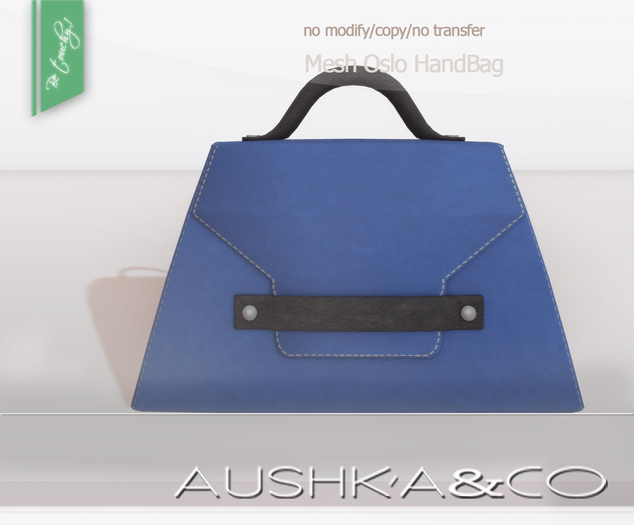 AUSHKA&CO-Mesh Oslo HandBag-Cobalt Blue