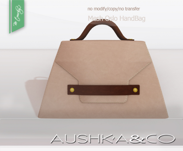AUSHKA&CO-Mesh Oslo HandBag-Nude