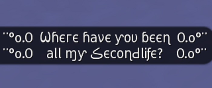 Where have you been all my Secondlife? - Gesture (with Sound)