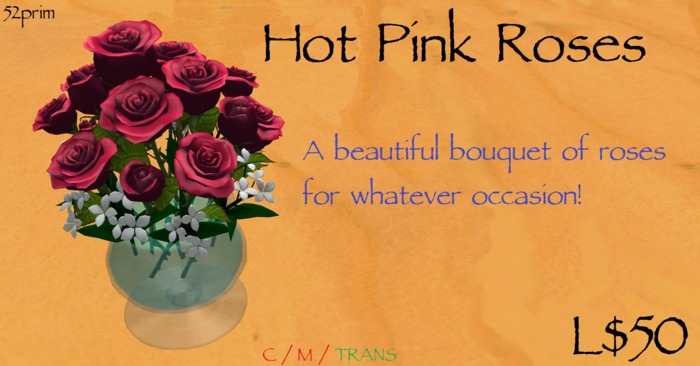 Valentine's Day Sale Hot Pink Roses by Sami