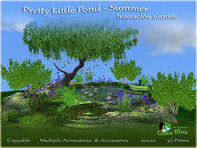 Pretty Little Pond - Summer - Interactive Instant Garden Rezzes Animations & Accessories