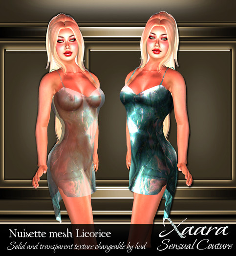 Diana silk Neglige Licorice mesh