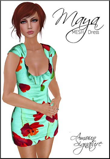 Amour Signature - Maya MESH Spring Dress - G.