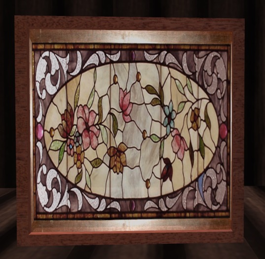 Floral Stained Glass Divider/Window 1