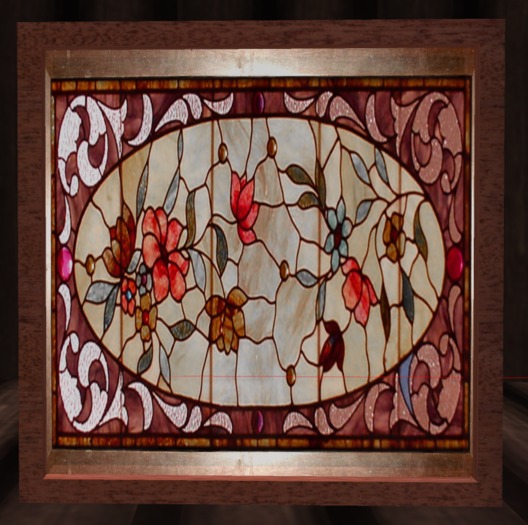 Floral Stained Glass Divider/Window 2