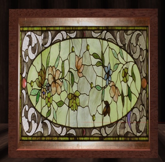 Floral Stained Glass Divider/Window 9