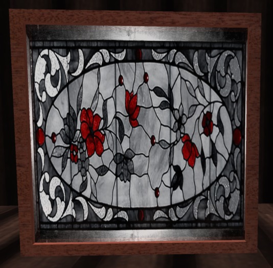 Floral Stained Glass Divider/Window 11