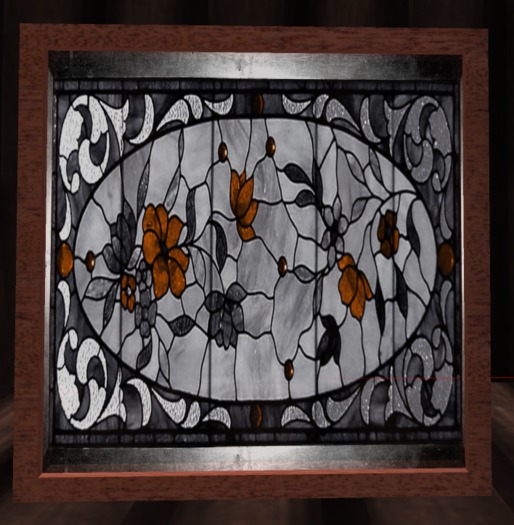 Floral Stained Glass Divider/Window 19