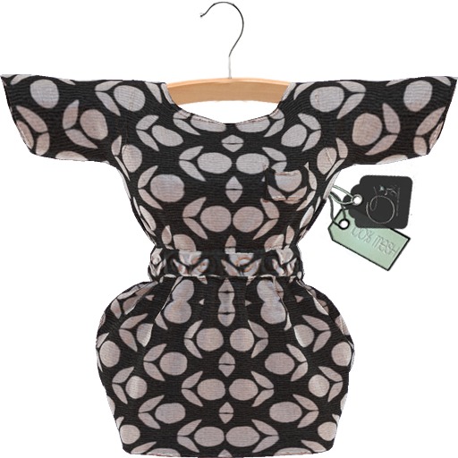 {.:OZI:.} LOUNGE dress SCANDI BLACK