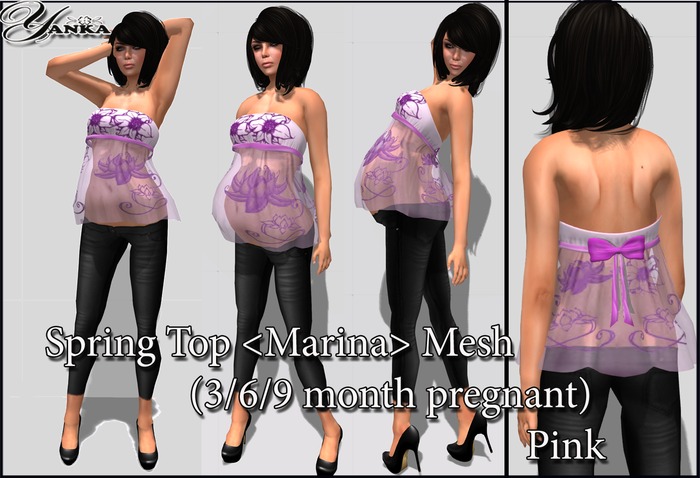 Spring Top <MArina> Mesh (3/6/9 month) Pink