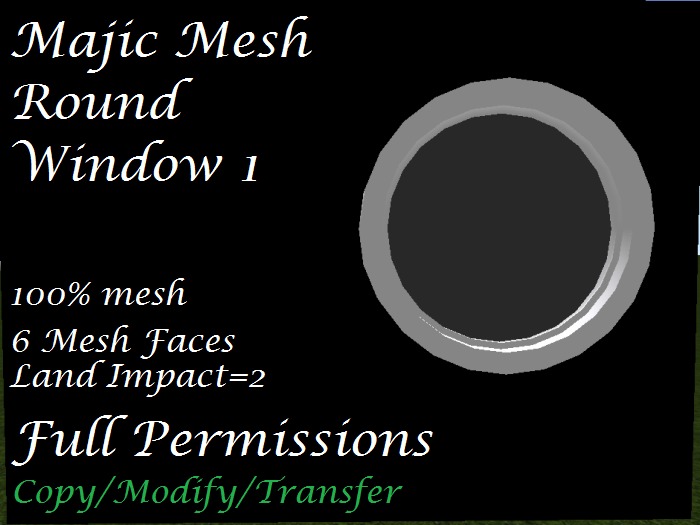 MajicMesh Round Window 1