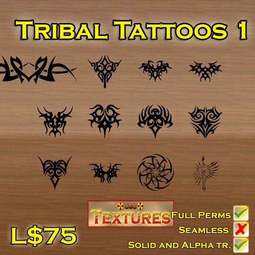 USC Textures - Tribal Tattoos 1 