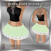 MF Bottom014d (Green plaid miniskirt)
