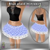 MF Bottom014c (Blue plaid miniskirt)