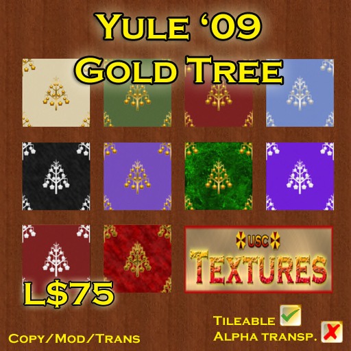 USC Textures - Yule '09: Gold Tree 