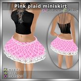 MF Bottom014a (Pink plaid miniskirt)