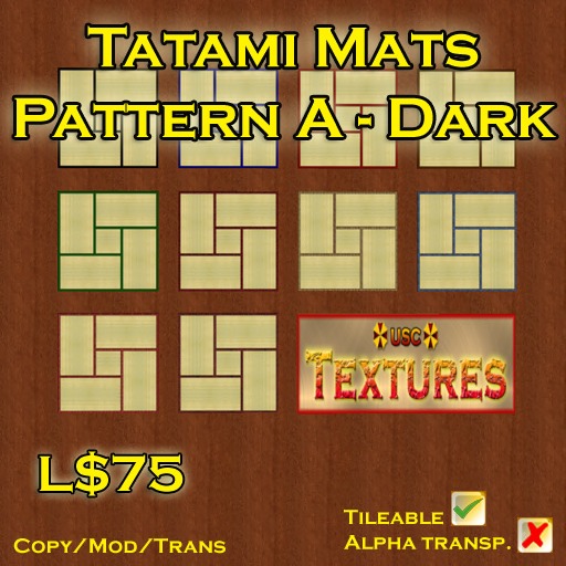USC Textures - Tatami Pattern A - Dark 
