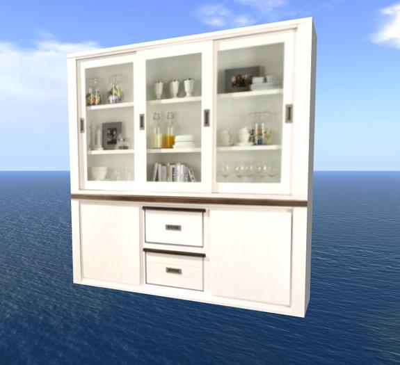 KAST VITRINE WHITE MODERN 1
