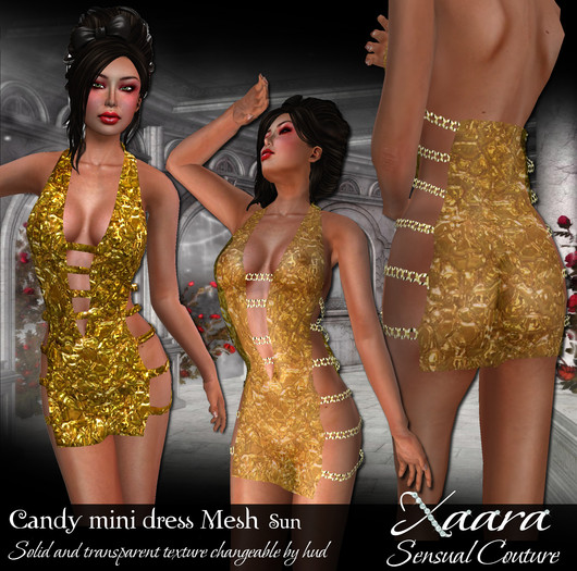 Candy Mini Halter Dress sun MESH