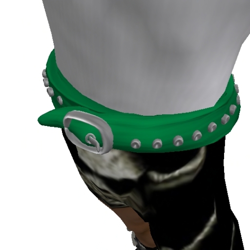 GREEN BELT WITH BUCKLE & STUDS