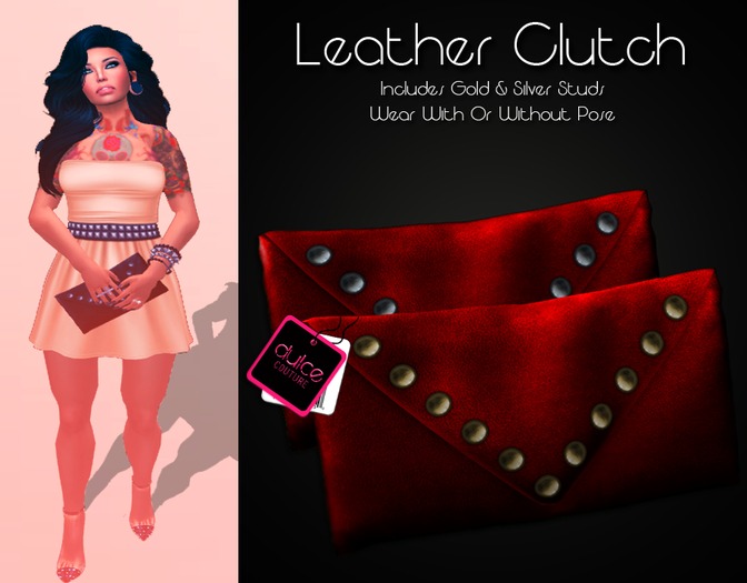 [D.Co.] Leather Clutch - Red