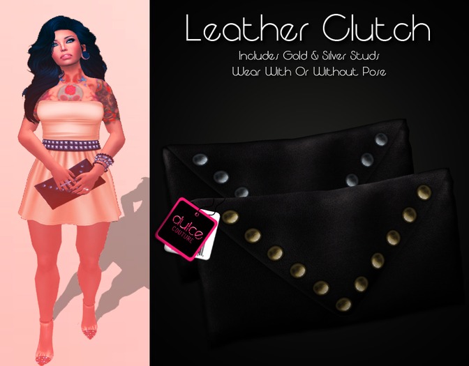 [D.Co.] Leather Clutch - Black