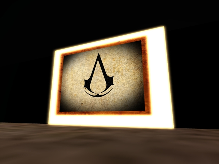 assasins creed tableau wood
