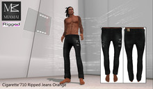 Miamai_Cigarette'710 Jeans_Onyx Ripped