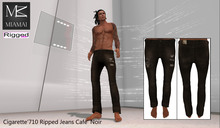 Miamai_Cigarette'710 Jeans_Cafe' Noir Ripped