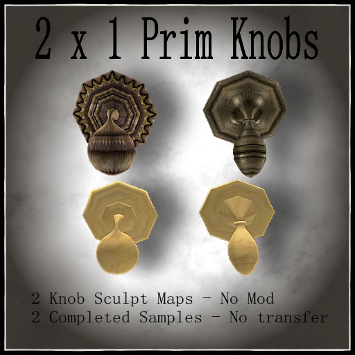 2 x1 Prim  Knobs -  BOXED