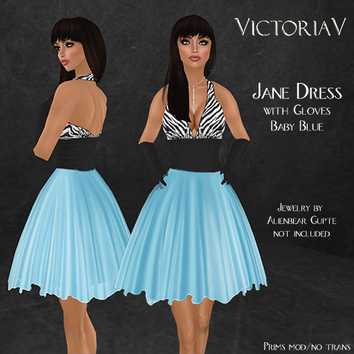 VictoriaV - Jane Dress Baby Blue