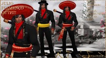 1100 Zed Sensations*.Julio Flamenco men outfit red