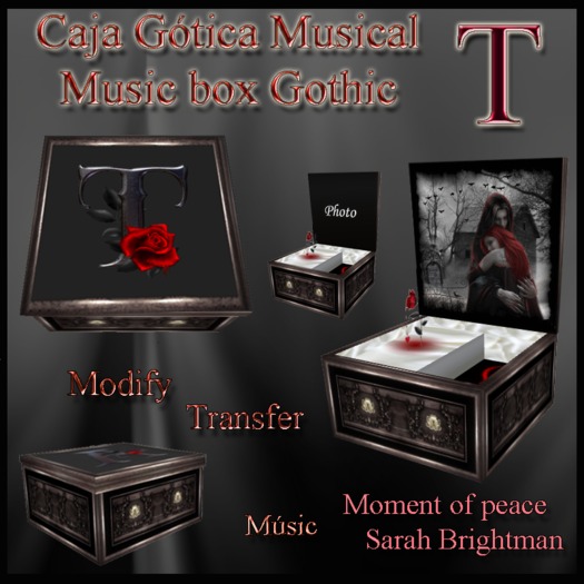 CAJA GOTICA MUSICAL - T - box