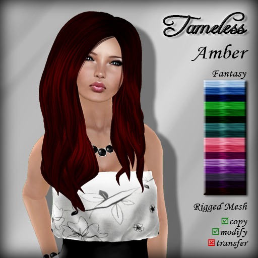 Tameless Hair Amber (MESH) - Fantasy