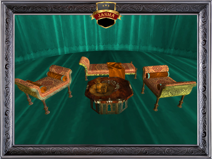 JASMA-Arabian living room RED set