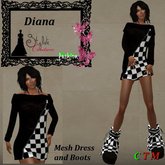 Diana Black Damier