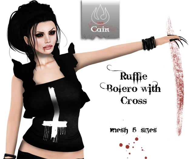 Cain - Ruffle Bolero with - Cross (classic avatar)