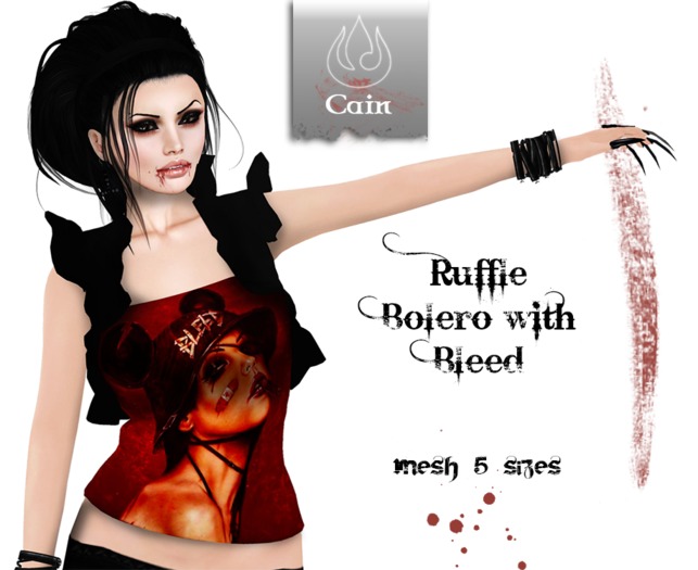 Cain - Ruffle Bolero with - Bleed