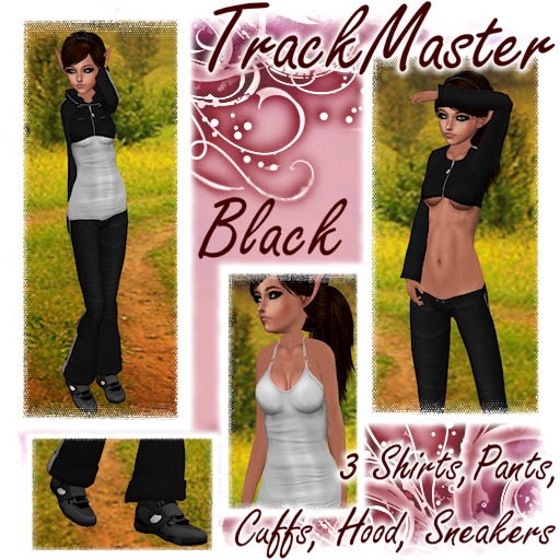 TrackMaster - Black  (Female)    *FOR PETITES MESH AVATARS*