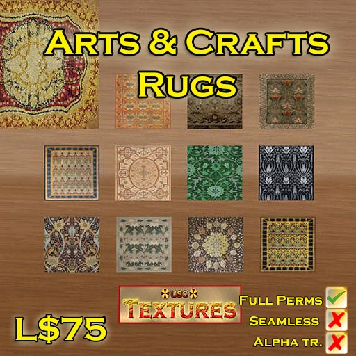 USC Textures - Arts & Crafts Rugs 