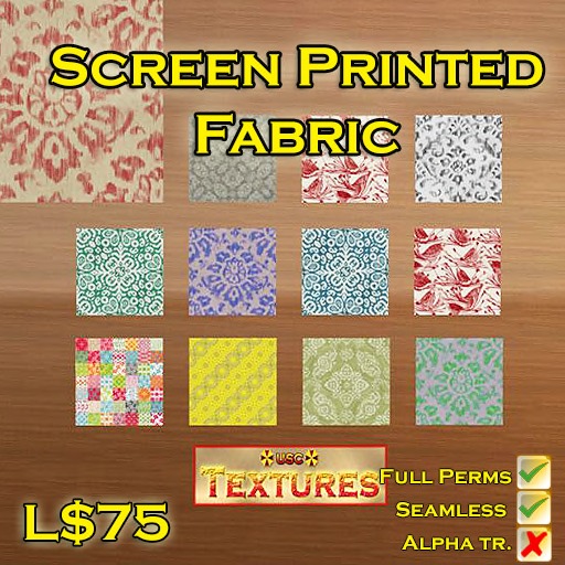 USC Textures - Screen Printed Fabric 