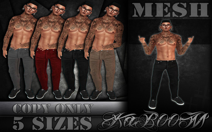 \\KB// Mens Black Mesh Skinny Jeans